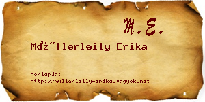 Müllerleily Erika névjegykártya