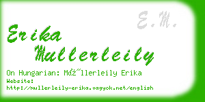 erika mullerleily business card